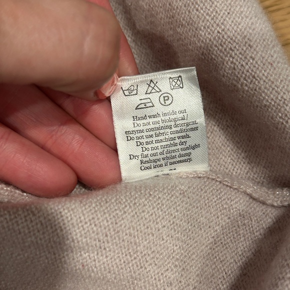 Pure Collection Sweater Cashmere Blend Size 12 Pink Shimmer Winter READ DESC - Picture 9 of 9